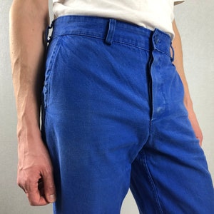 Workwear Pants / French Chore Pants / French Workwear / Bleu De Travail / Waist 42cm