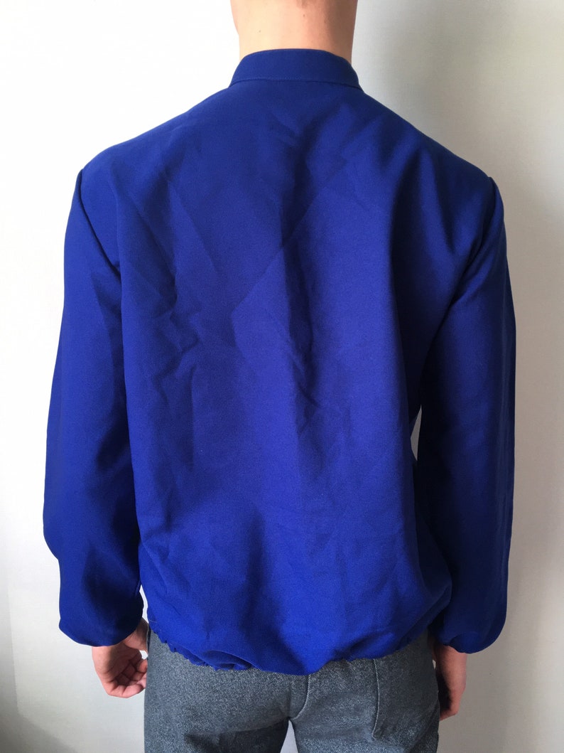 Size-S-M Vintage Jacket Navy Blue Made in USA Tennis Sport