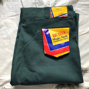 BIG YANK / Union Made / 1970s / Work Trousers / Size W48 / Workwear / Work Pants