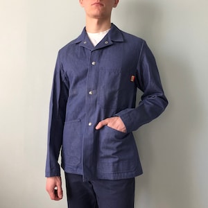French Work Jacket / Bleu de travail / French Workwear / French Chore Coat / Swiss Work Jacket / Size S-M