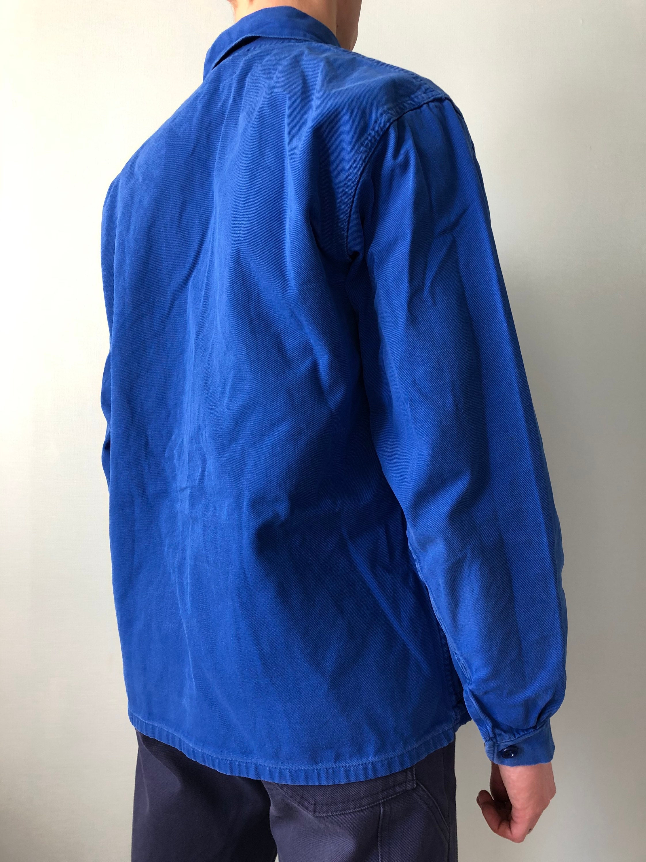 ジャケット・アウター VINTAGE euro work jacket French French EU Chore Worker Work Jackets - 100% Cotton - Navy