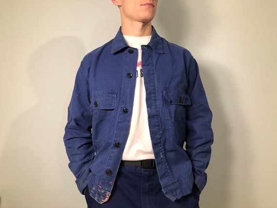 French Vintage Work Jacket / Size M / Vintage Work