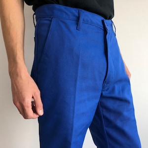 Workwear Pants / French Chore Pants / French Workwear / Bleu De Travail / Waist 43cm