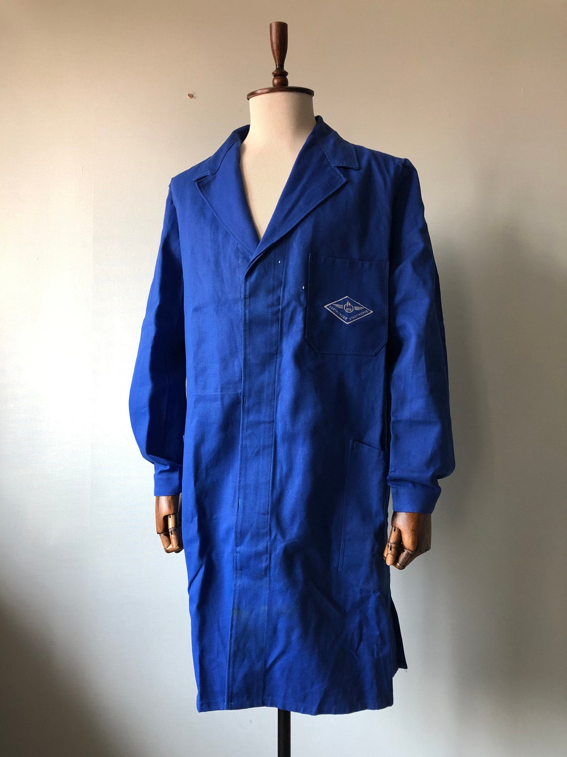 German Vintage Work Smock / Size XL / Indigo Workwear Etsy
