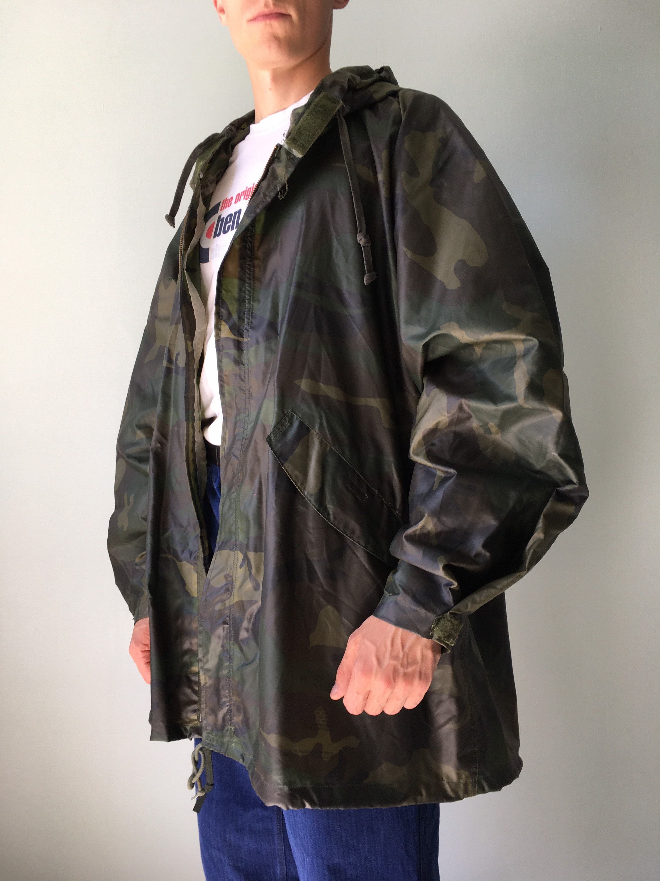US Army Rain Parka / Wet Weather / Size L / 1990s US Army Rain Parka / Wet Weather / Size L / 1990s