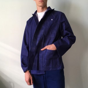 French Work Jacket / Bleu de travail / French Workwear / French Chore Coat / German Work Jacket / Size M-L
