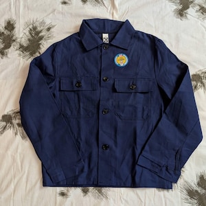 French Work Jacket / Bleu de travail / French Workwear / French Chore Coat / Size S