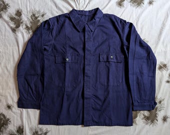 French Work Jacket / Bleu de travail / French Workwear / French Chore Coat / German Work Jacket / Size L