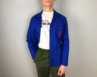 Jaqueta de trabalho francesa / Bleu de travail / Roupa de trabalho francesa / Casaco francês para tarefas domésticas / Tamanho P