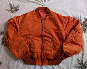 Chevignon Vintage Leather Jacket Pilots Aviator 1957 THORNES Brown
