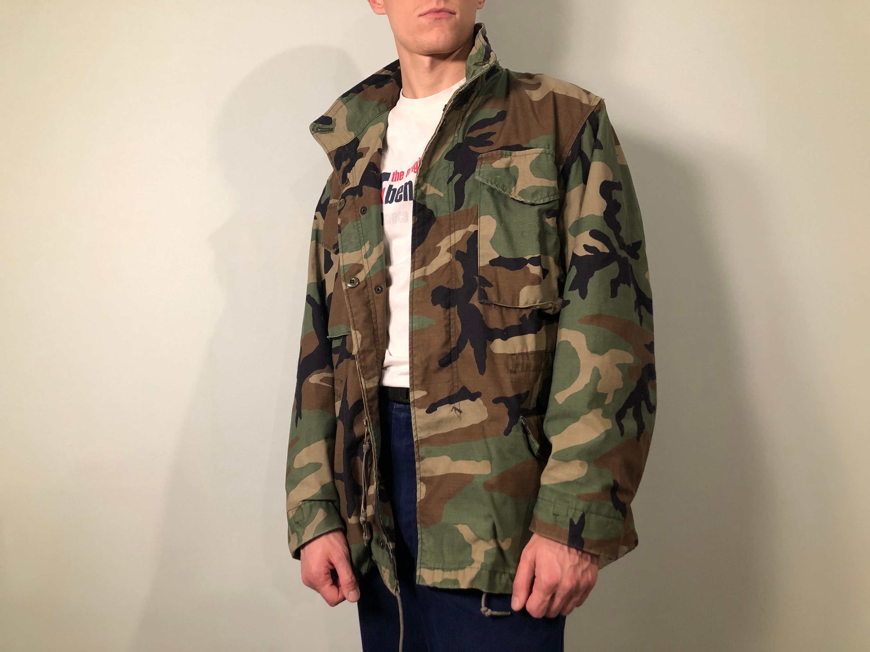 Vintage Old School Woodland Camo Original M65 Field Jacket USA Norway ...