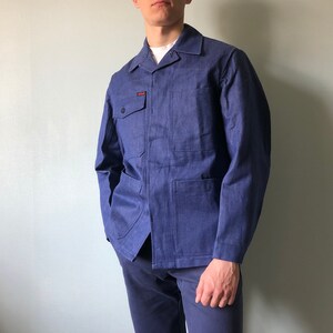 French Work Jacket / Bleu de travail / French Workwear / French Chore Coat / Swiss Work Jacket / Size S-M