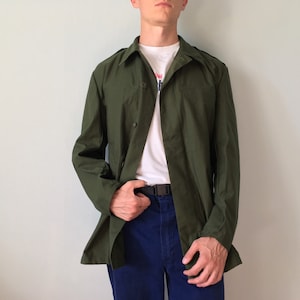 Swedish Army / French Work Jacket / Bleu de Travail / French Workwear / Size S-M / 1970s