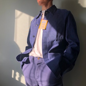 French Work Jacket / Bleu de travail / French Workwear / French Chore Coat / German Work Jacket / Size S