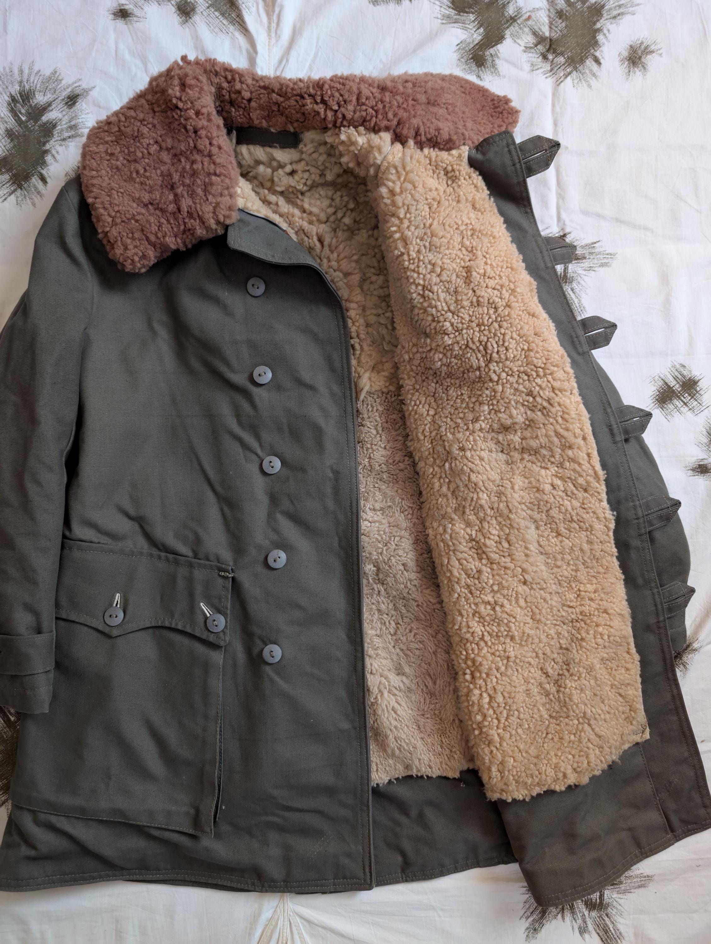 Swedish Army Parka / Mens Shearling Coat / Ww2 Coat / M1909 / Coat