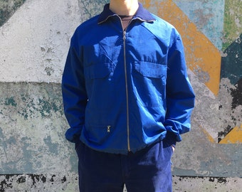 Swedish Army / Size S-M / Lightweight  PT (Physical Training) jackets / 1970’s / Vintage Military Surplus / Blue