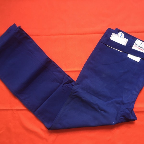 Workwear Pants / French Chore Pants / French Workwear / Bleu De Travail / German Work Pants / Waist 53cm
