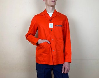 French Work Jacket / Bleu de travail / French Workwear / French Chore Coat / Swiss Railroad Work Jacket / Size S-M
