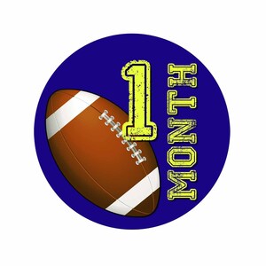 Pegatinas mensuales para bebés - Pegatinas para 12 meses - Pegatinas mensuales de fútbol - Pegatinas mensuales - Pegatinas mensuales multicolores - Pegatinas deportivas
