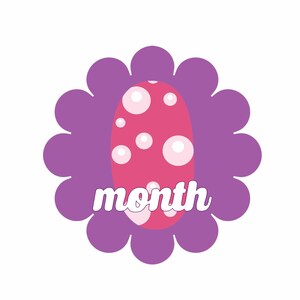 Pegatinas mensuales para bebés - Pegatinas para 12 meses - Pegatinas mensuales para flores - Pegatinas mensuales - Pegatinas mensuales multicolor