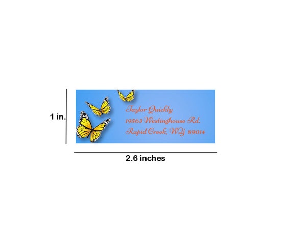 Etichette Per Bomboniere A Farfalla Modificabili Etichette - Foto 2