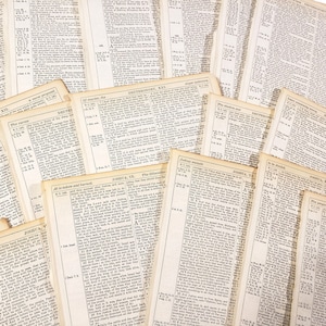 Antique Bible Pages, 1861 - 20 feuilles, éphémère vintage pour journal de prière, journal de pacotille, fournitures de scrapbooking, art du collage, chrétien