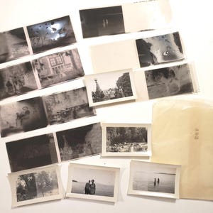 NÉGATIFS de photographie vintage, négatifs noir et blanc, photos trouvées, éphémères, fournitures d'art pour collage, scrapbooking, journaux indésirables, papier glacé