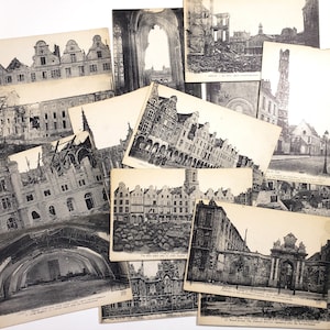 Paris après le bombardement, 21 cartes postales, France, éphémères françaises, carte postale vintage, vierge inutilisée, journal de voyage, fournitures pour journaux indésirables, Seconde Guerre mondiale
