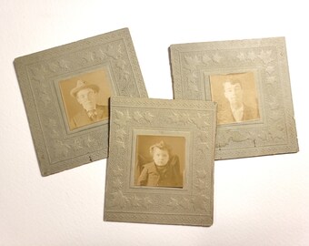 Vintage Schwarzweiß-Fotografien, quadratische Fotografien, gefundene Fotos, Collagenschmuck, Scrapbooking, Junk Journal, antike Fotos
