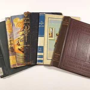 Antique Book Covers for craft! Vintage hardcover books, Upcycle book covers, junk journal covers, supplies, crafting, travel journals etc.
