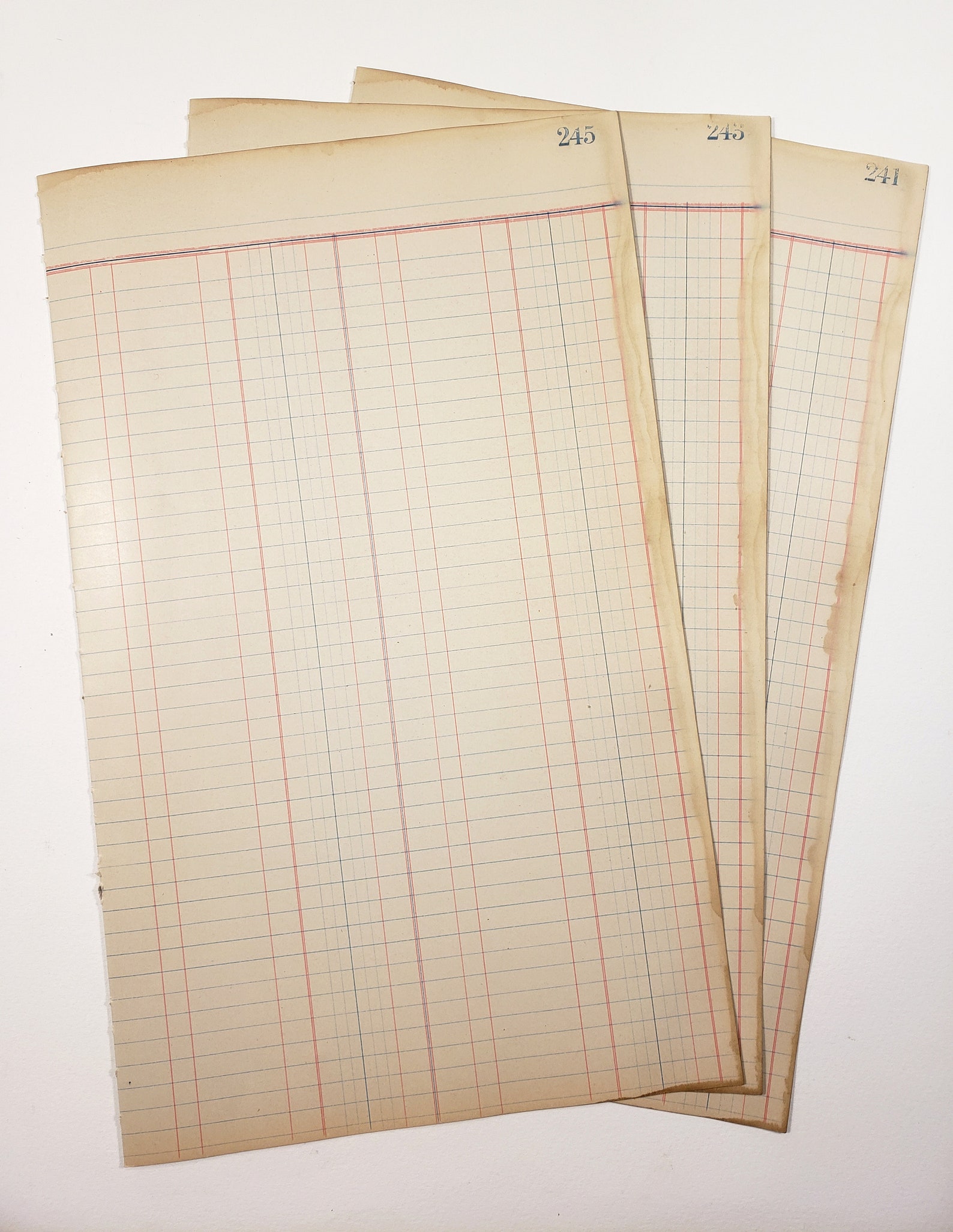 Antique Ledger Paper Vintage Ledger Book Pages Blank Double Etsy Canada