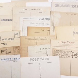 BLANK RANDOM Postcards, 10 random Unused Postcards, travel ephemera, junk journal supplies, postcrossing, snail mail, correspondence friends
