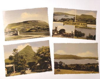 Vintage IRELAND Postcards, 4 vintage greeting cards, Irish, blank postcards, junk journals, scrapbooking paper, art supplies, paper ephemera