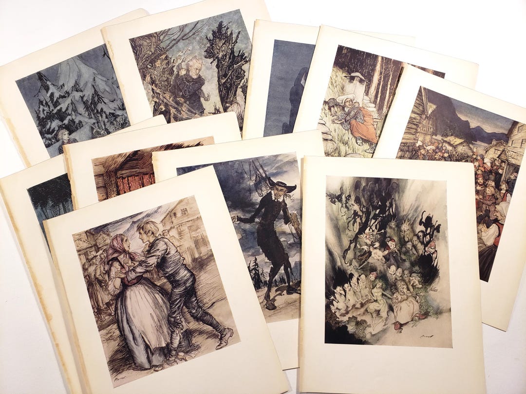 Arthur Rackham Book Plates, Illustrations, Colour Prints, Vintage ...