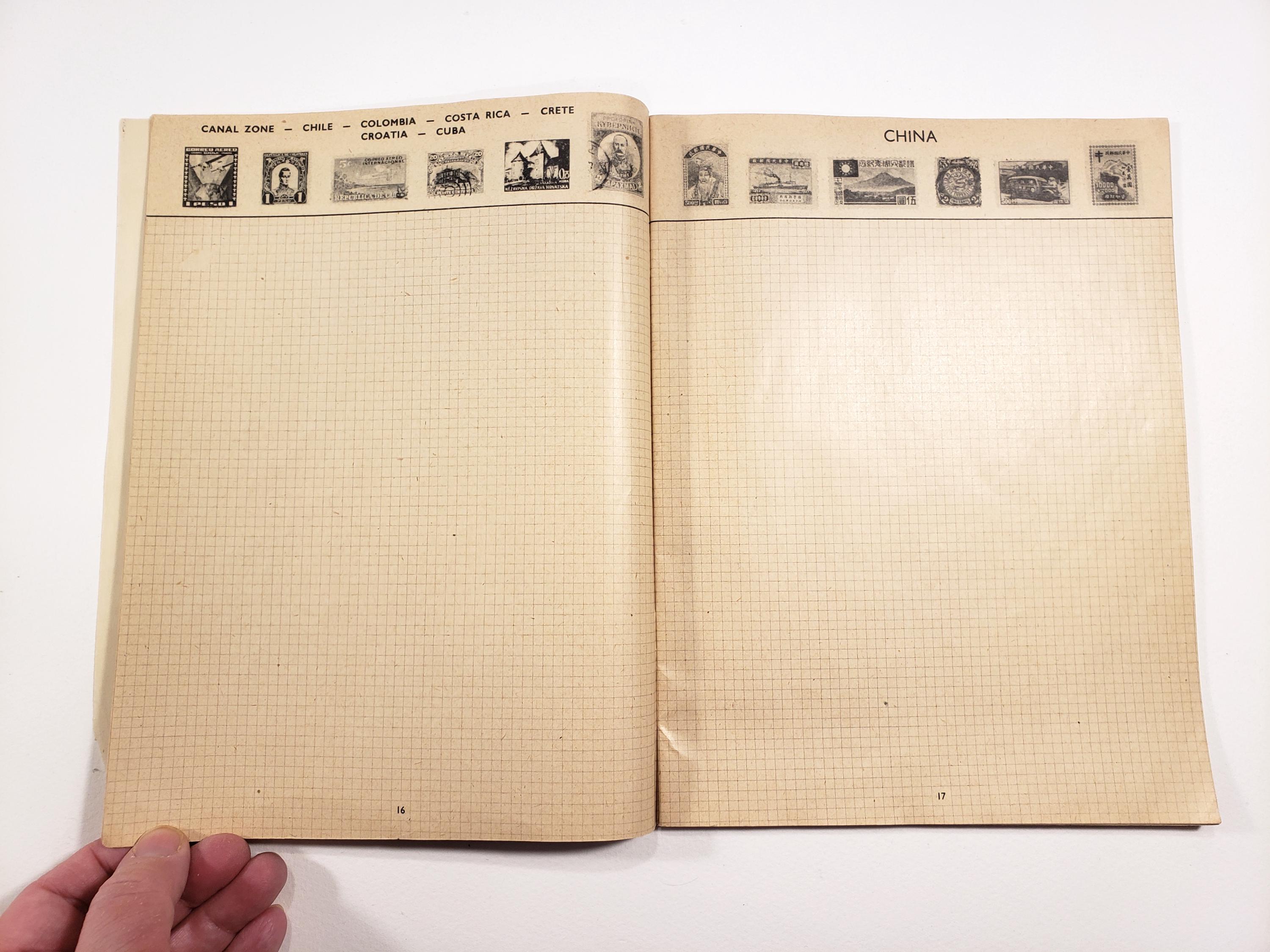 Vintage Stamp Album, Stamp Collection, Vintage, Used, Blank Album ...