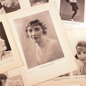 Illustrations de la beauté des femmes vintage ! Années 40, conseils beauté pour femmes, éphémères, journaux indésirables, scrapbooking, fournitures artistiques pour collage, mode