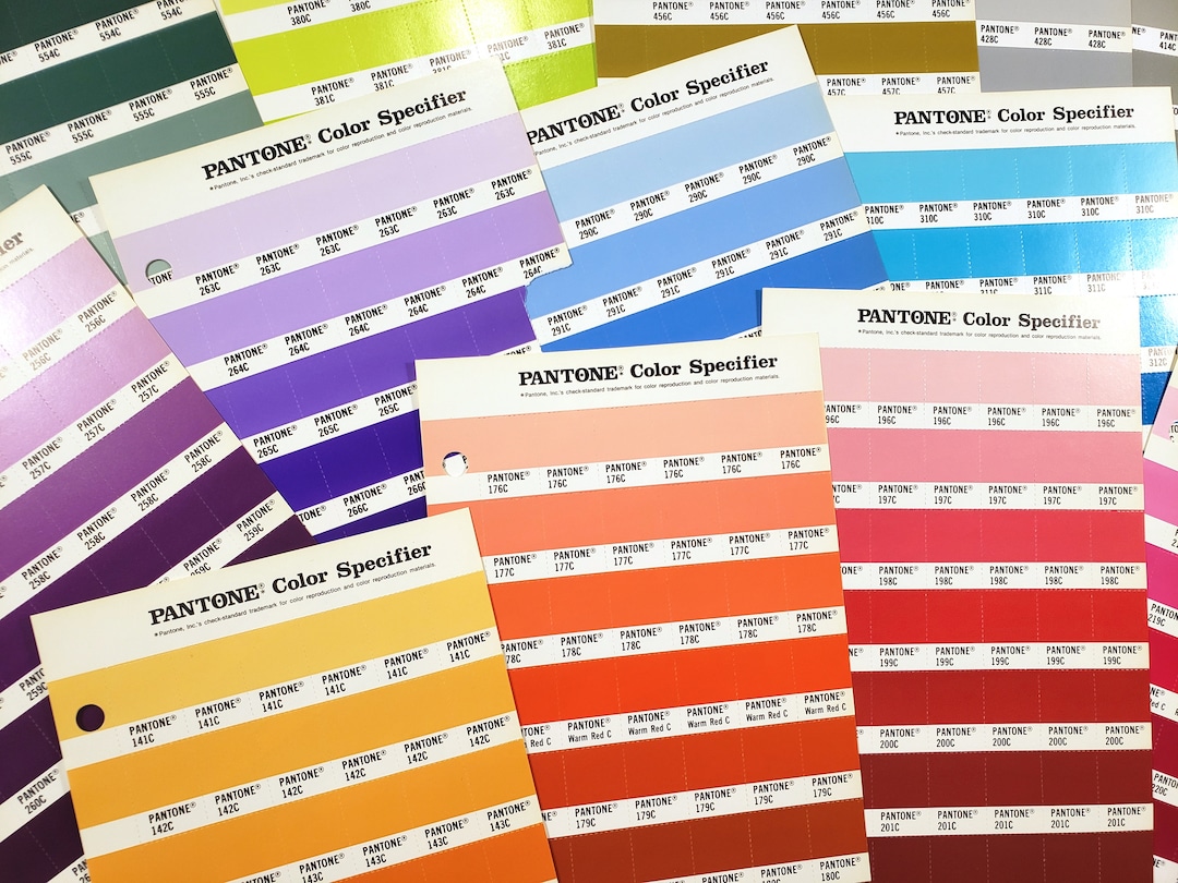 PANTONE Color Guide Pages, Tint & Shade Selector, 1986 COLOUR Vintage ...