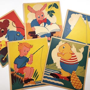 Planches de laçage pour enfants, cartes, éphémères, journal indésirable, scrapbooking, fournitures artistiques pour collage, jeux pour enfants, illustrations, jouets vintage