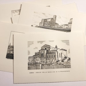 Siena ITALY Postcards, Vintage Blank & Unused postcards, travel ephemera, junk journal supplies, postcrossing, snail mail, European travel