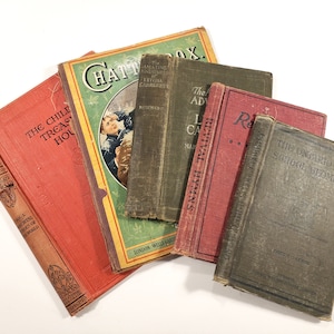 Antique Book Covers for craft! Vintage hardcover books, Upcycle book covers, junk journal covers, supplies, crafting, travel journals etc.