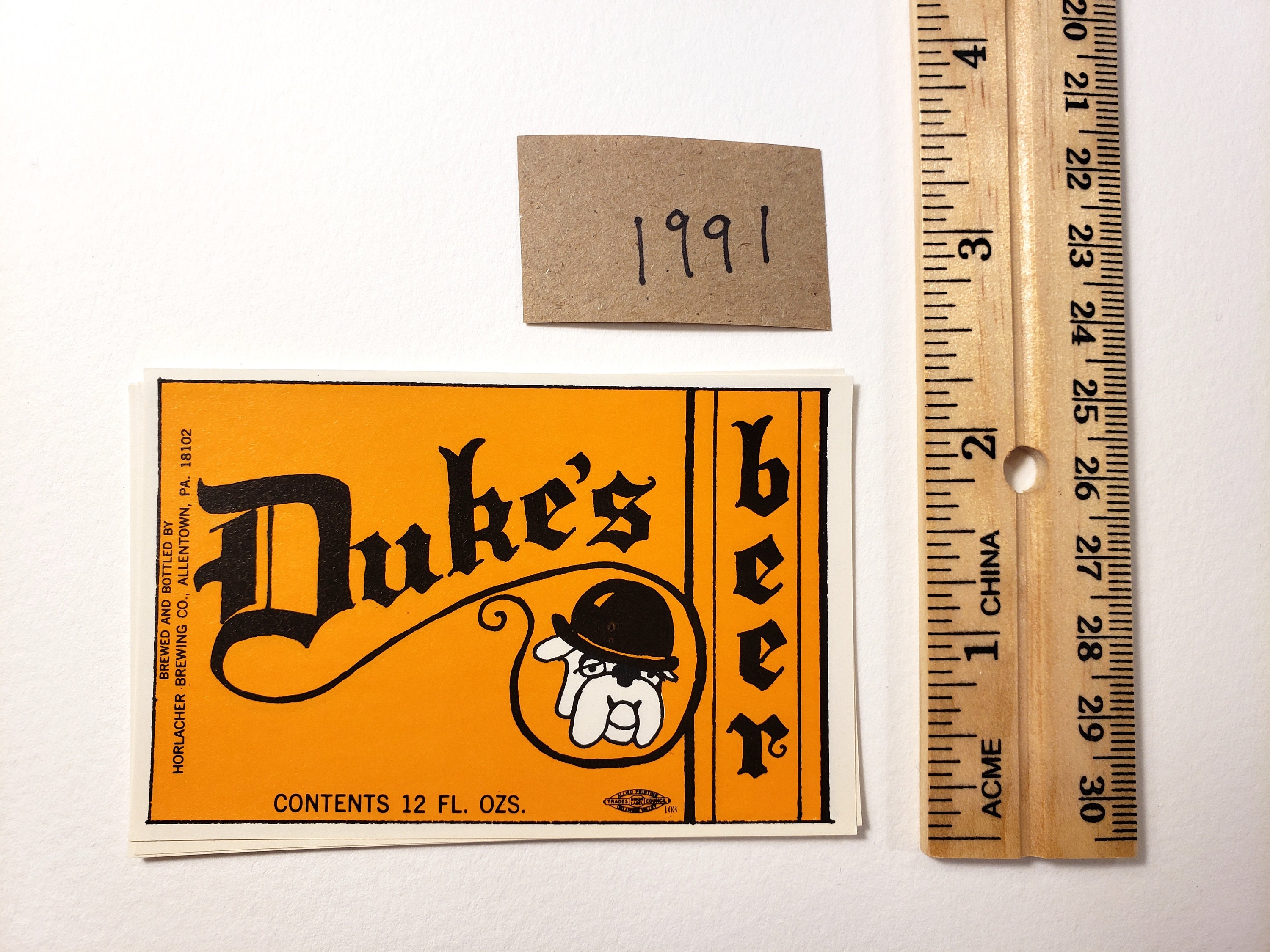 Duke's Beer Labels, Boxer Dog, Ephemera, Food Labels, Vintage Paper ...
