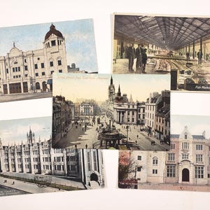 Cartes postales antiques d'ÉCOSSE, 5 cartes postales écossaises, Aberdeen, années 1910, éphémères de voyage, journaux indésirables, courrier postal, fourniture d'art collage, album
