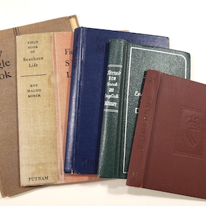 Vintage Book Covers for craft! Lot of 5 book covers, shabby chic, junk journal supplies, scrapbooking, bookbinding, crafting, travel journal