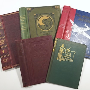 Antique Book Covers for craft! Vintage hardcover books, Upcycle book covers, junk journal covers, supplies, crafting, travel journals etc.