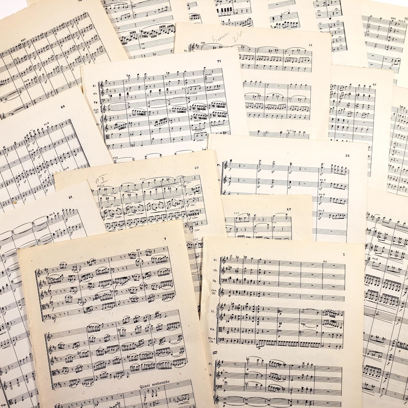 Music Sheet Art Etsy