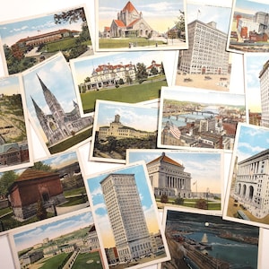 Vintage PITTSBURG, PA, Blank Postcards, travel journal, junk journals, snail mail, postcrossing, American ephemera, correspondence, USA