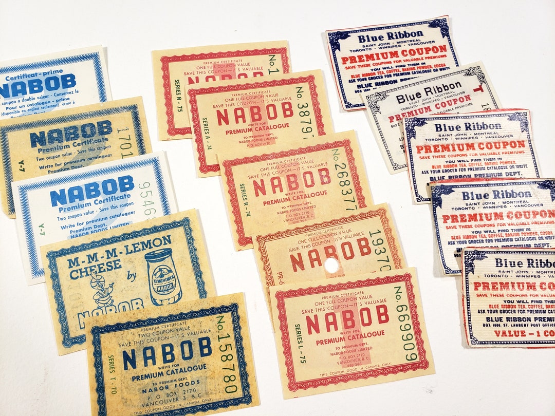 NABOB Coupons, Vintage Paper, Antique Ephemera, Scrapbooking Paper ...