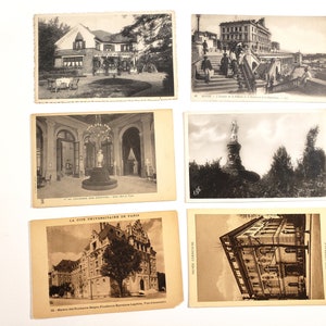 Cartes postales anciennes de France, éphémères, sépia, cartes postales vierges, inutilisées, carte postale vintage, journal de voyage, journal indésirable, postcrossing, courrier postal