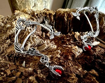 Drachenklaue Elfen Ohrmanschetten - Fantasy Orb, Cosplay Schmuck - Piercing & Clip-on Style Optionen