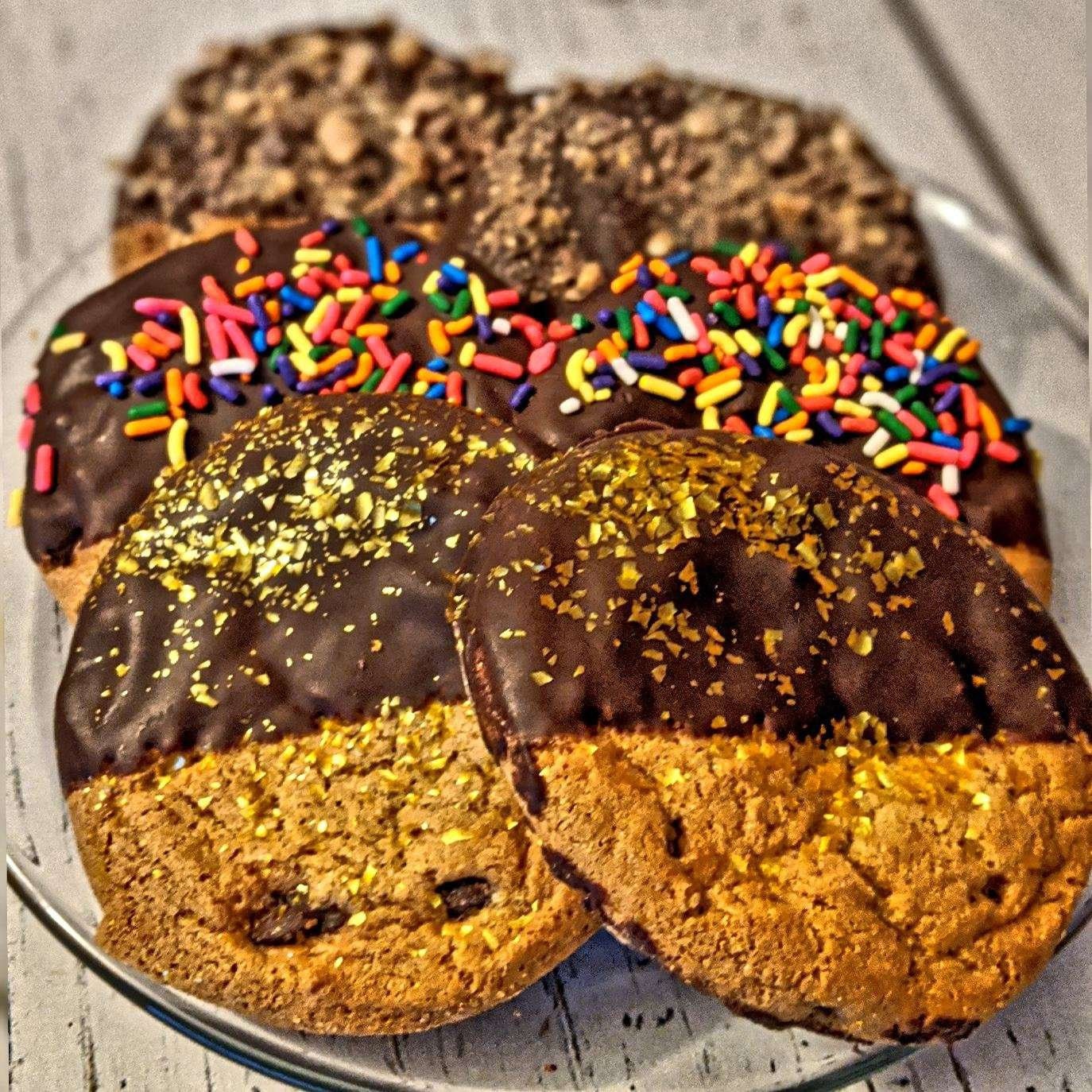 Chocolate Chip Cookies Dipped in Chocolate Gourmet Chocolate Etsy